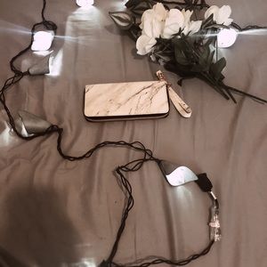 No Name Marble Pattern Wallet NWOT